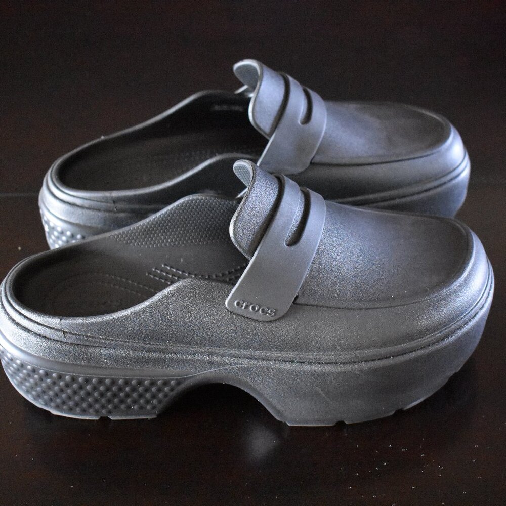 Crocs Platform Loafer Black